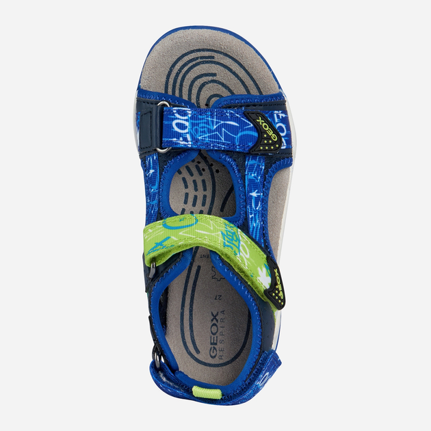 Дитячі сандалії для хлопчика Geox J350RB01454-C0749 30 Сині з салатовим (8056206083486) - зображення 4