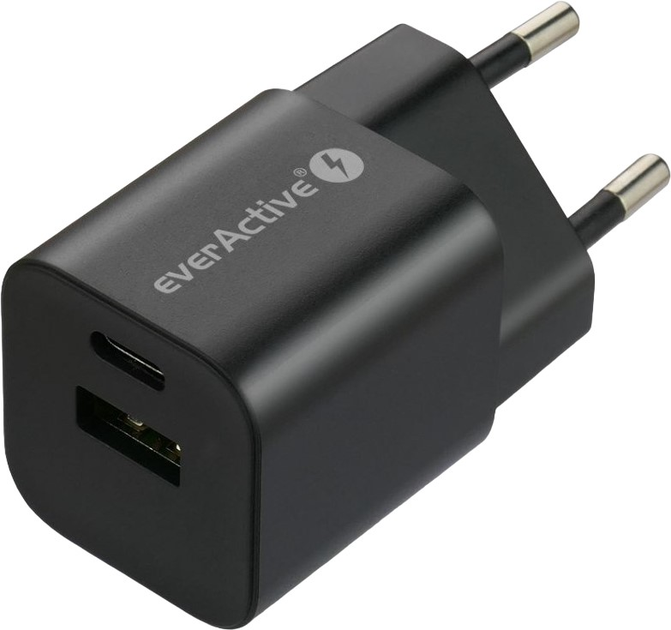 Ładowarka sieciowa everActive GaN SC-390QB 30W Black - obraz 3