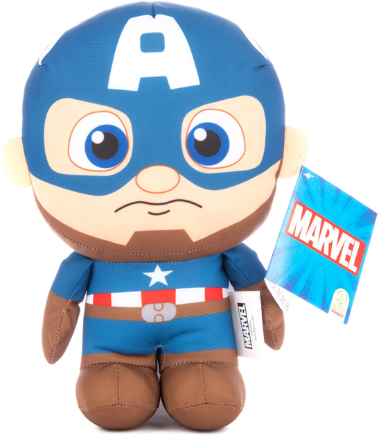 Maskotka Disney Marvel Captain America z dźwiękiem 28 cm (5056219075853) - obraz 1