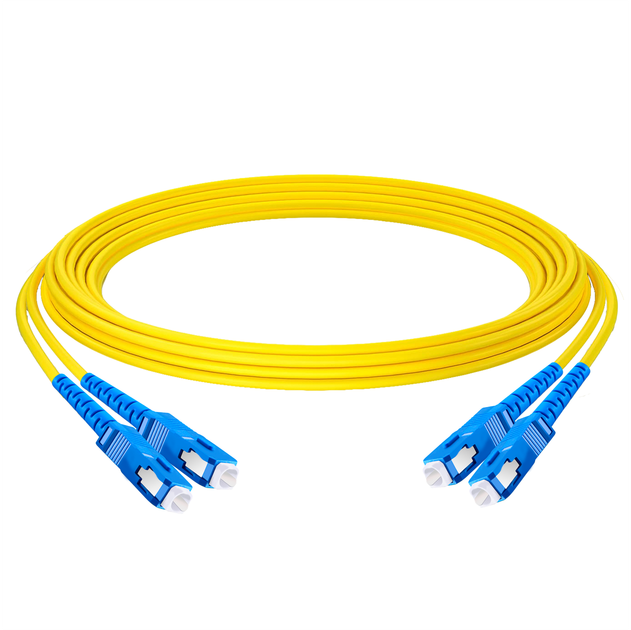 Оптичний патчкорд SC/UPC - SC/UPC, одномод G652D, дуплекс 2,8 мм. LSZH ...