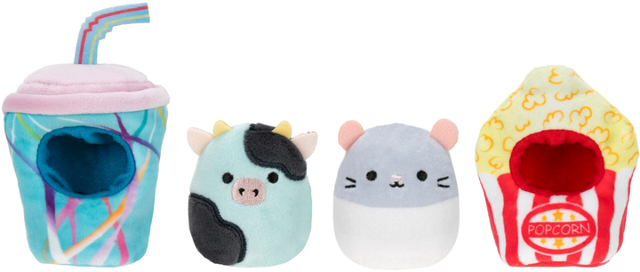 Zestaw maskotek Squishmallows Squishville Movie Marathon z akcesoriami (0191726877080) - obraz 1