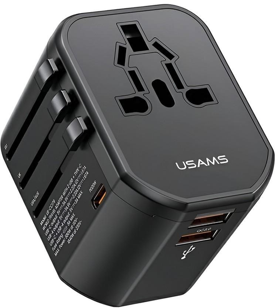 Ładowarka sieciowa Usams T59 Universal Travel Charger 20W Black (CC179TC01) - obraz 1