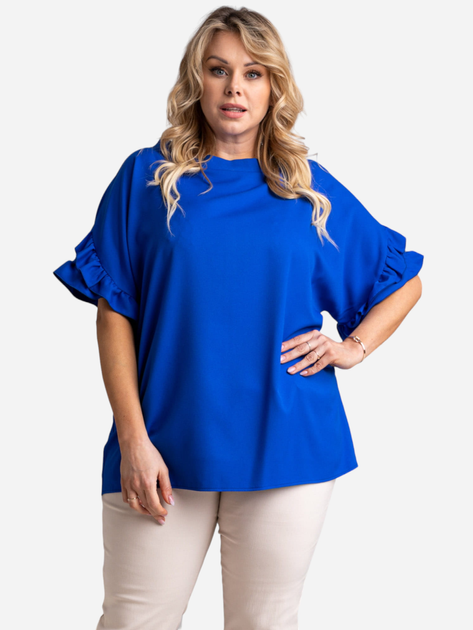 Блузка жіноча Karko BA017 46-48 Синя (5903676057321) - зображення 1