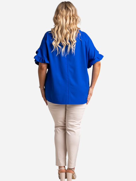 Блузка жіноча Karko BA017 46-48 Синя (5903676057321) - зображення 2