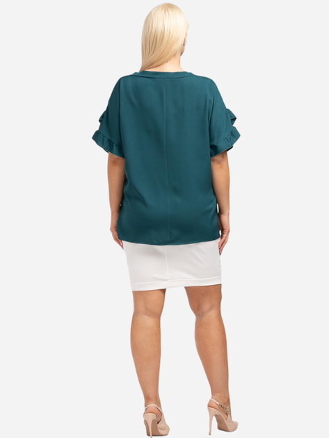 Блузка жіноча Karko BA018 42-44 Зелена (5903676057413) - зображення 2