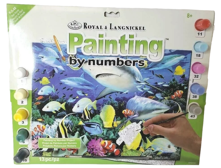 Malowanie po numerach Royal & Langnickel Reef Shark 40 x 30 cm (304105) (0090672373700) - obraz 2