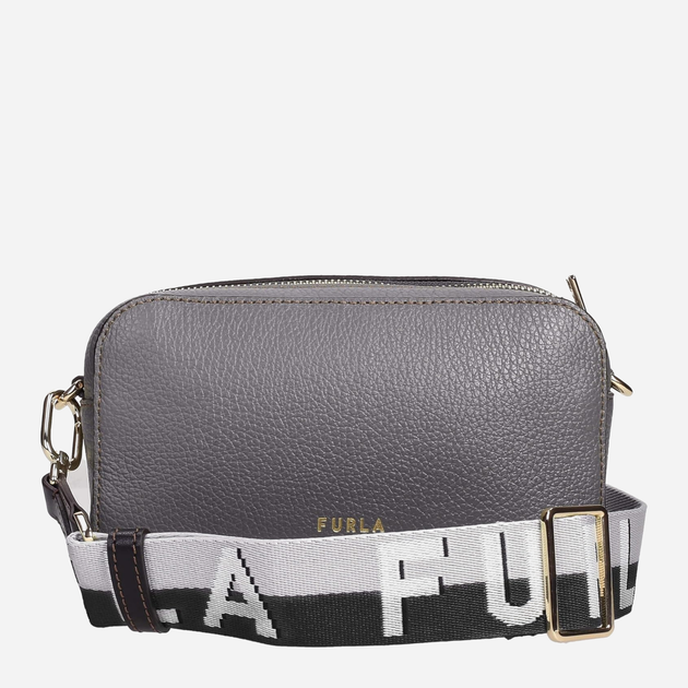 Torebka crossbody damska skórzana Furla Primula mini C.Body Webbing Strap WB00924BX03562758S90352758S Szara (8050597394671) - obraz 2