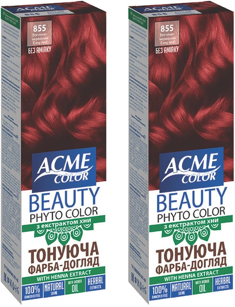 Упаковка тонуючої фарби-догляд Acme Color Beauty Phyto Color № 855 ...