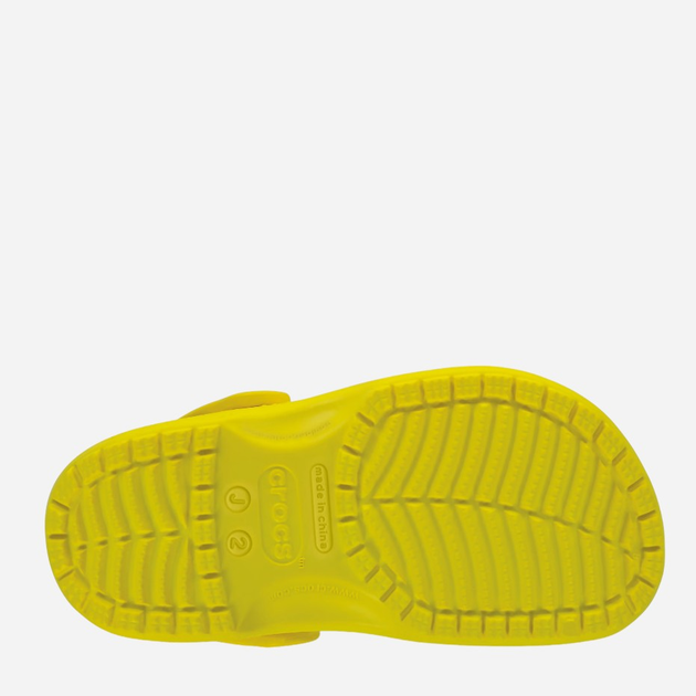 Підліткові крокси-сабо для хлопчика Crocs CR206991-LEMO 34-35 J3 Жовті (191448736313) - зображення 5
