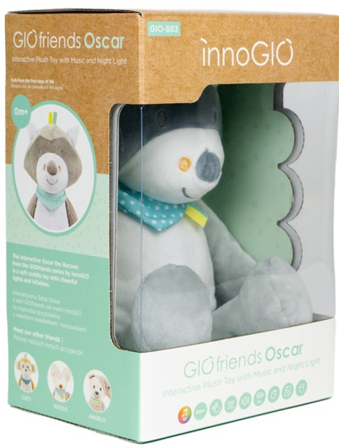 Zabawka dla dzieci InnoGIO GIO Friends Oscar Interactive Plush Toy GIO-883 muzyczna (5904405021149) - obraz 11
