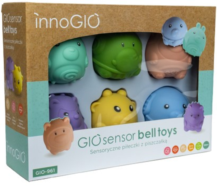 Іграшка для дітей InnoGIO GIO Sensor Sensory Balls in Different Shapes GIO-961 (5904405021101) - зображення 2