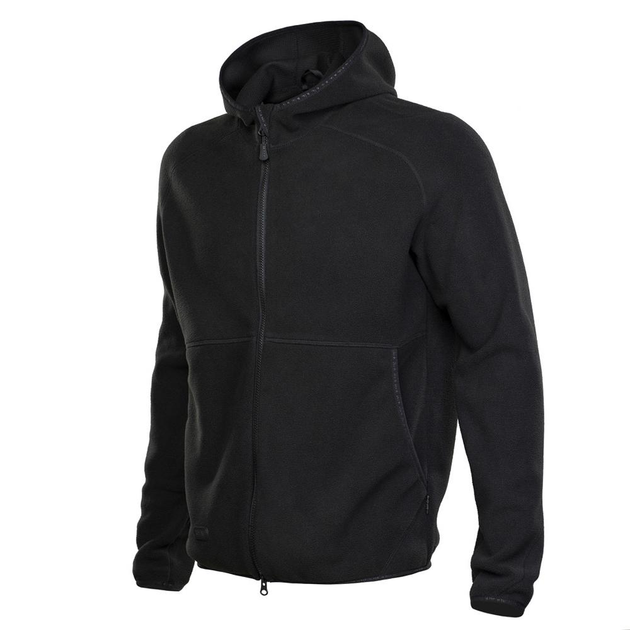 Тактическая M-Tac кофта Lite Microfleece Hoodie Black черная 3XL - изображение 1