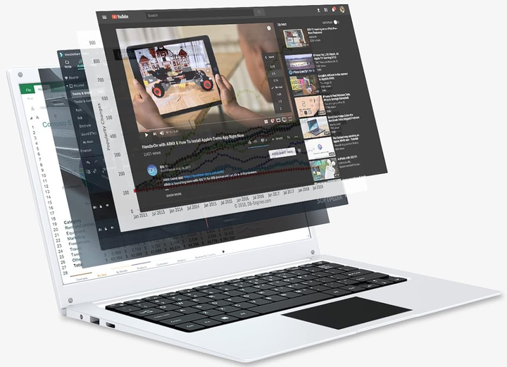 Ноутбук 14.1" Morostron ‎LeadBook T1 Intel Celeron N3450 RAM 4GB eMMC 64GB Win11 - изображение 2