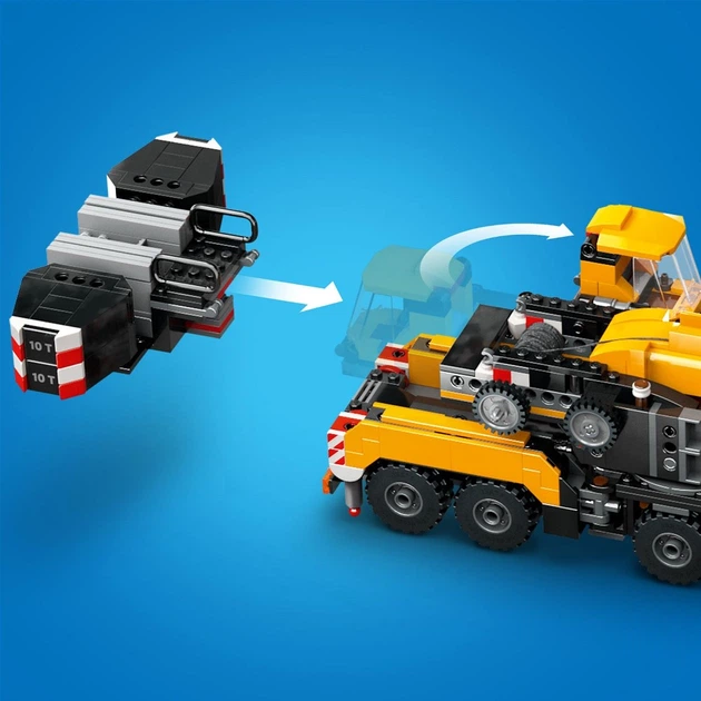 Конструктор LEGO City Желтый передвижной строительный кран 1116