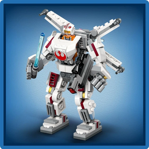Конструктор LEGO Star Wars Робот X-Wing Люка Скайвокера 195 деталей (75390) - Фото 8 Конструктор LEGO Star Wars Робот X-Wing Люка Скайвокера 195 деталей (75390) - изображение 8