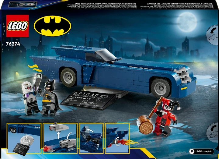 Конструктор LEGO DC Batman Бетмен на бетмобілі проти Харлі Квін і Містера Фріза 435 деталей (76274) - Фото 10 Конструктор LEGO DC Batman Бетмен на бетмобілі проти Харлі Квін і Містера Фріза 435 деталей (76274) - зображення 10