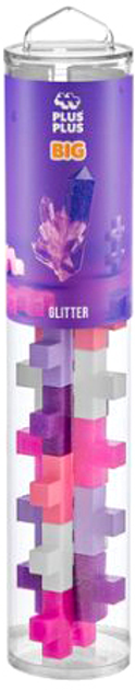 Конструктор Plus-Plus Big Glitter Mix Tube 15 деталей (5710409201292) - зображення 1