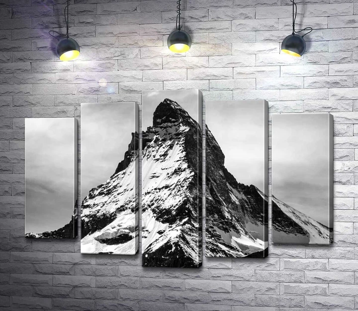 Модульная картина Гострий засніжений шпиль гори Матергорн (Matterhorn) 100x70 см Модуль №4 (000266) - Фото 1 Модульная картина Гострий засніжений шпиль гори Матергорн (Matterhorn) 100x70 см Модуль №4 (000266) - зображення 1