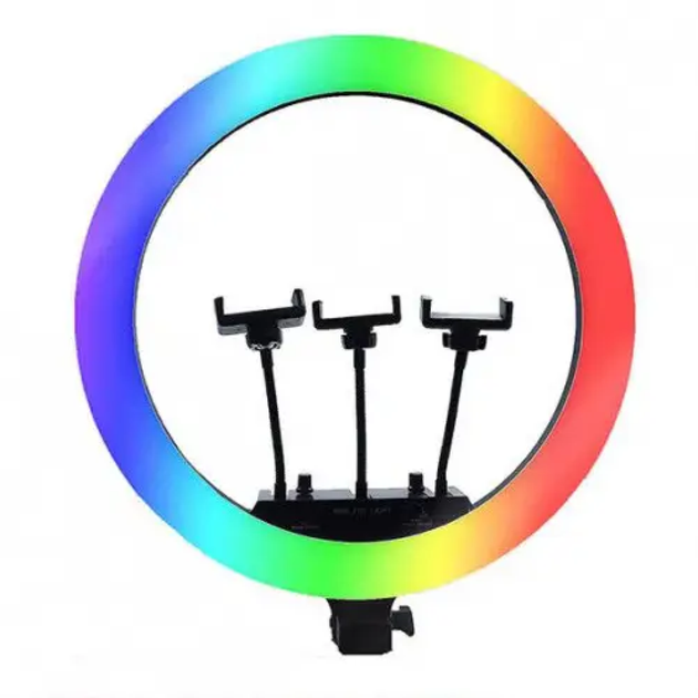 Кольцевая лампа RGB Crystal 3D-45 45cm Remote диаметр 45см с тремя ...
