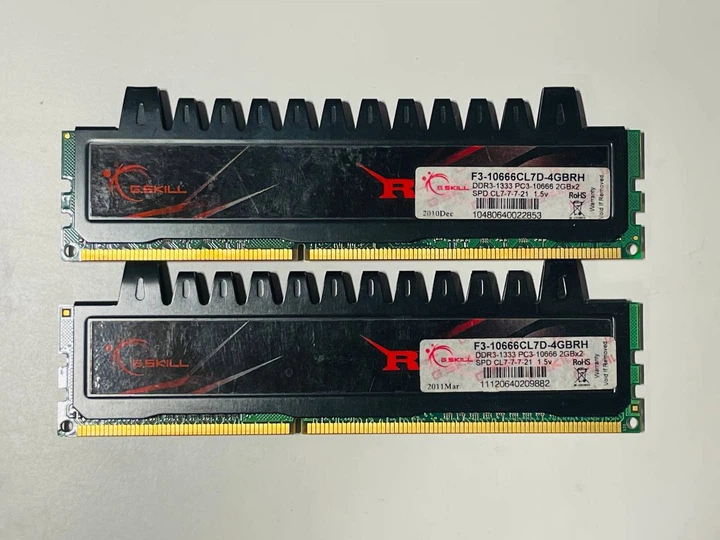 Оперативная память G.Skill DDR3 4Gb Kit (2x2Gb) 1333MHz PC3-10600 Б/У - Фото 1 Оперативная память G.Skill DDR3 4Gb Kit (2x2Gb) 1333MHz PC3-10600 Б/У - изображение 1
