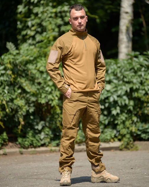 Тактичні костюм «Military» колір койот Сорочка убакс + штани кайман 54 - зображення 1