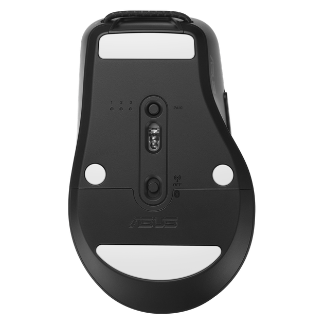 Мышь беспроводная ASUS SmartO MD200 програмируемая с подключением USB2.4ГГц + Bluetooth, 4200 DPI, black - изображение 6