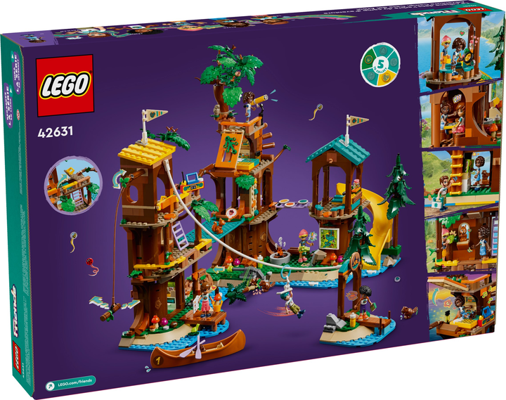Zestaw klocków LEGO Friends Domek na drzewie na obozie kempingowym 1128 elementów (42631) - obraz 9