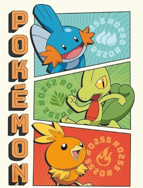 Postery GBeye Pokemon Portfolio Starters 9 szt (3665361133186) - obraz 5