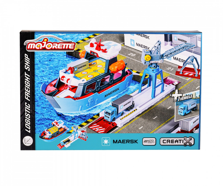 Ігровий набір Majorette Creatix Maersk Logistics Port (3467452073322) - зображення 1