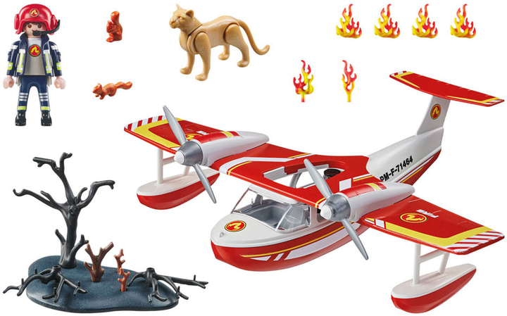 Wodnosamolot strażacki Playmobil Action Heroes z akcesoriami (4008789714633) - obraz 4