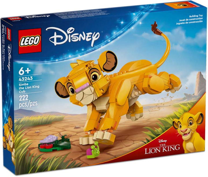 Zestaw klocków LEGO Disney Classic Król Lew — Lwiątko Simba 222 elementy (43243) - obraz 1