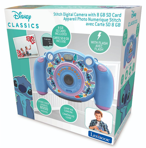 Камера Lexibook 4 in 1 Disney Stitch with Sd Card (3380743103419) - зображення 1