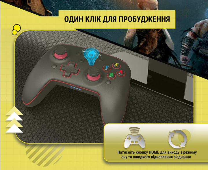 Бездротовий геймпад GamePro MG1200 Black-Blue - зображення 12