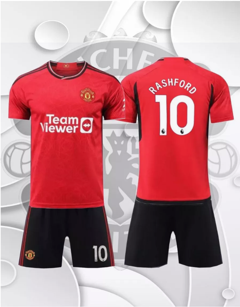 Форма футбольна дитяча Rashford (Рашфорд) 10 Манчестер Юнайтед (Manchester United) 2024, 26-140-150, червона - Фото 1 Форма футбольна дитяча Rashford (Рашфорд) 10 Манчестер Юнайтед (Manchester United) 2024, 26-140-150, червона - зображення 1
