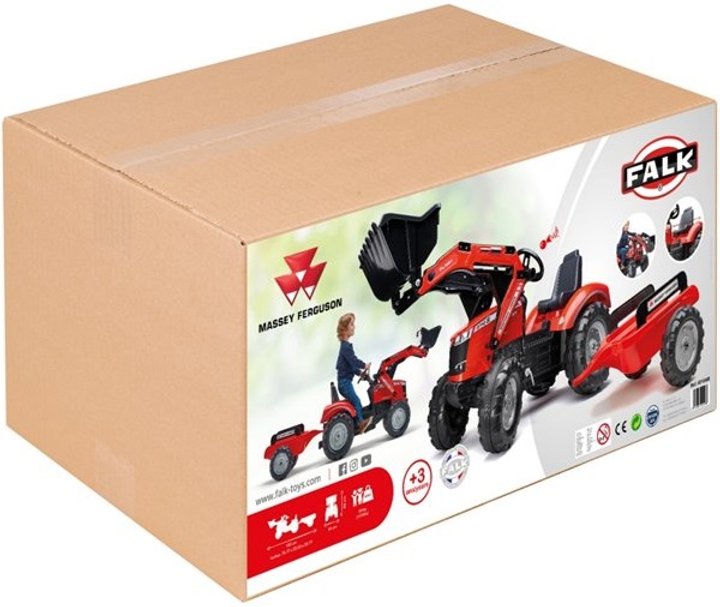 Koparka Falk Massey Ferguson na pedały z przyczepą (3016204010148) - obraz 5