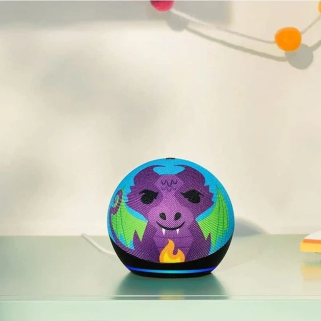 Głośnik przenośny Amazon Echo Dot Kids 5 Generation Smok B09L58QFKY (840268966584) - obraz 5