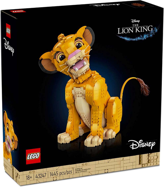 Zestaw klocków LEGO Disney Classic Król Lew — Lwiątko Simba 1445 elementów (43247) - obraz 1