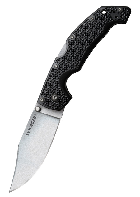 Ніж складаний Cold Steel Voyager Large Clip Point Plain Edge, Black (CST CS-29AC) - зображення 1