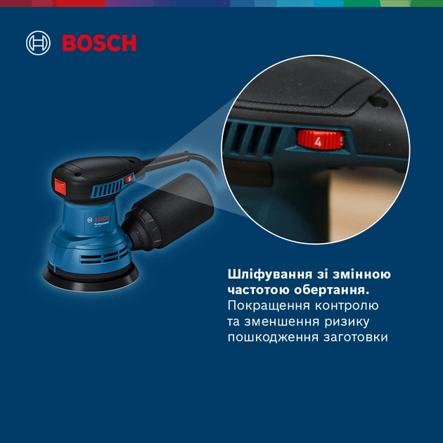 Ексцентрикова шліфувальна машина Bosch GEX 125 (06013A8020) - зображення 7