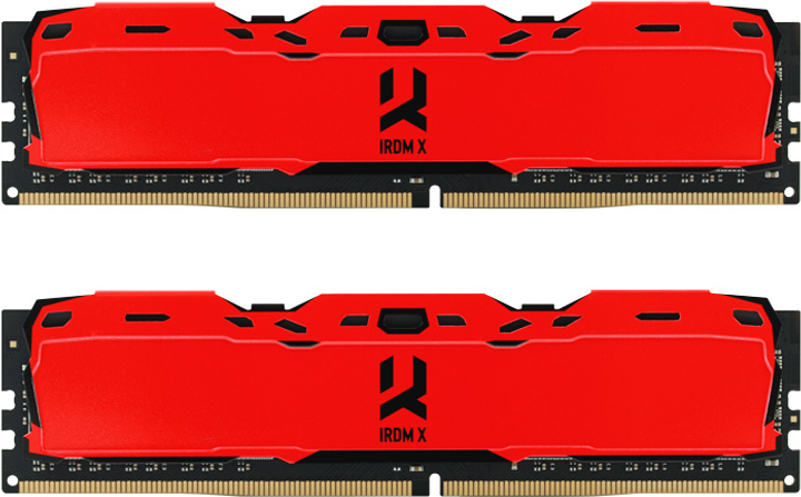 Pamięć Goodram DDR4-3200 32768MB PC4-25600 (Kit of 2x16384) IRDM X Red (IR-XR3200D464L16A/32GDC) - obraz 1