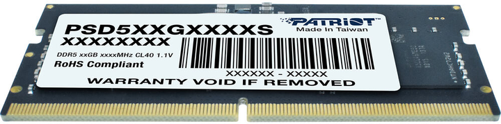 Оперативна пам'ять Patriot SODIMM DDR5-5600 32768MB PC5-44800 (PSD532G56002S) - зображення 4