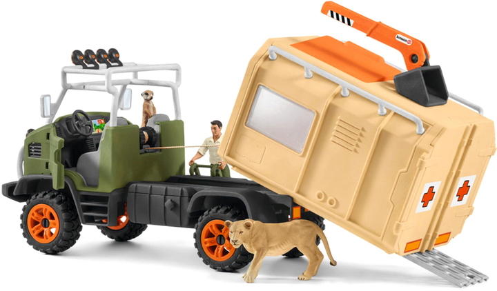 Zestaw do zabawy z figurkami Schleich Wild Life Ciężarówka do Ratowania Zwierząt (4059433574233) - obraz 3