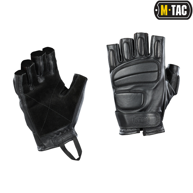 M-Tac рукавички безпалі шкіряні Assault Tactical Mk.1 Black XL - зображення 1