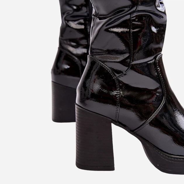 Жіночі чоботи Efatina 40 Чорні (5905677956542) - зображення 8