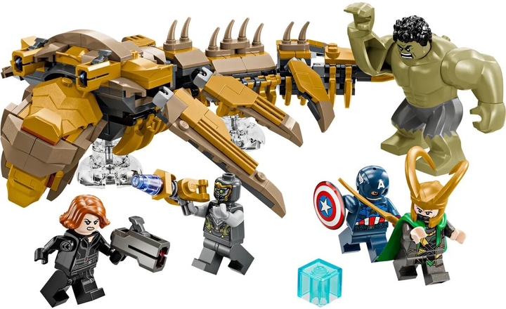 Zestaw klocków Lego Marvel Avengers kontra Lewiatan 347 elementów (76290) - obraz 2