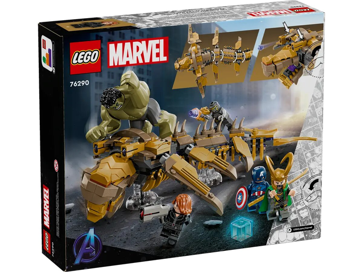 Zestaw klocków LEGO Marvel Avengers kontra Lewiatan 347 elementów (76290) - obraz 7