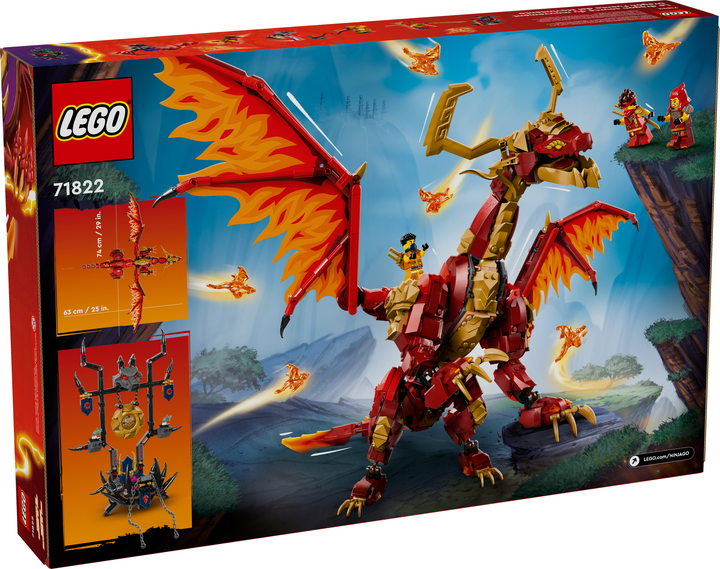 Zestaw klocków LEGO Ninjago Smoczyca źródła ruchu 1716 elementów (71822) - obraz 6