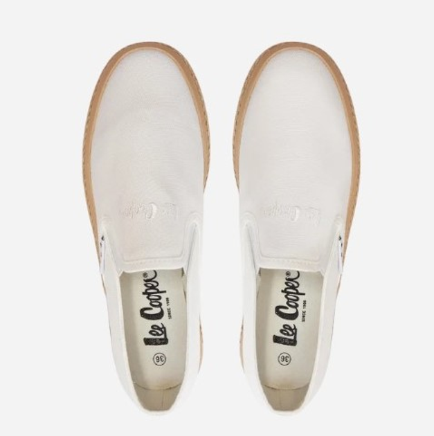 Espadryle damskie Lee Cooper LCW-24-44-2430LA 39 26 cm Białe (5904292158201) - obraz 5