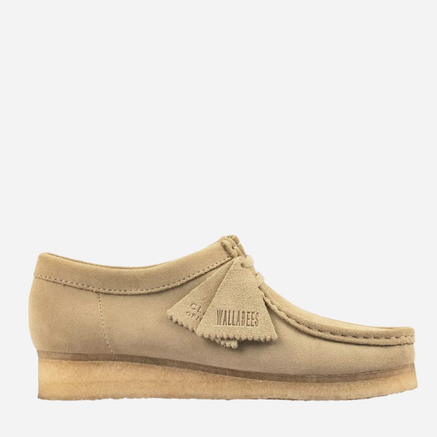 Mokasyny damskie Clarks Originals Wallabee 26155545 39 Beżowe (5059304193579) - obraz 1