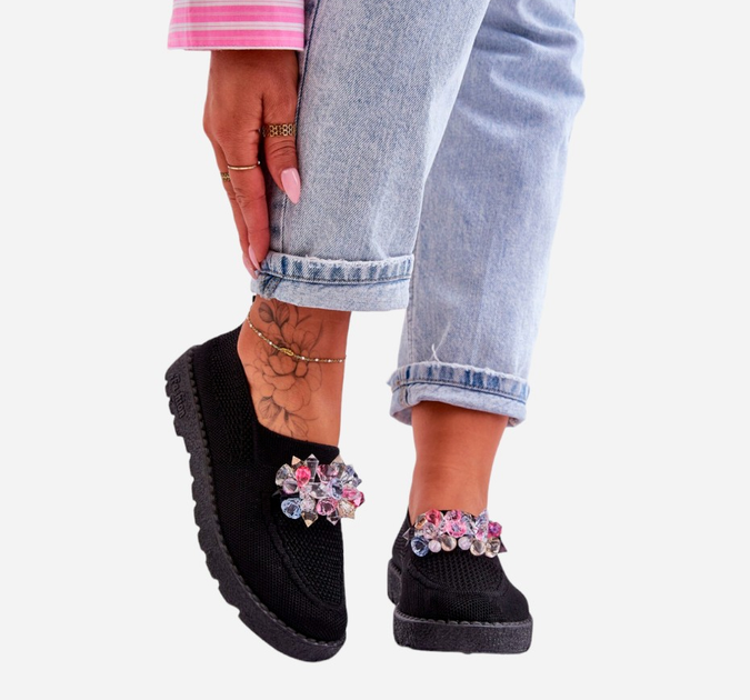 Buty wsuwane damskie Simple 36 Czarne (5905677438437) - obraz 3